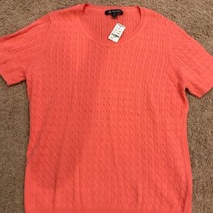Brooks Brothers Crew short sleeve light sweater